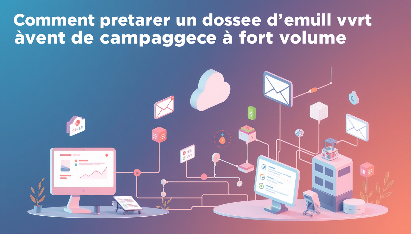 Comment préparer un domaine d’envoi avant une campagne à fort volume